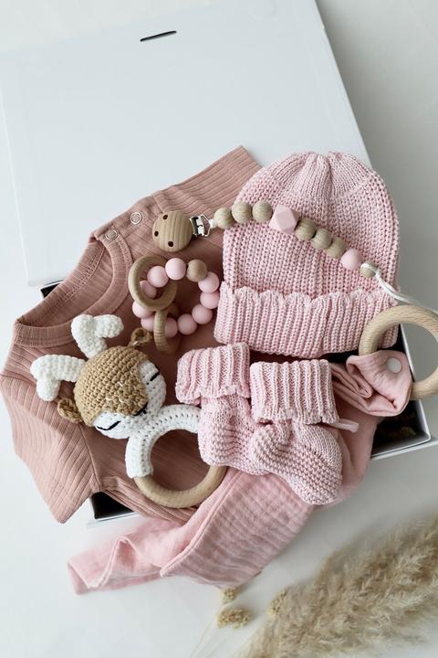 Actual product image Oykami Baby Geschenkbox Rosa "Palermo" Hirsch (2 Months)
