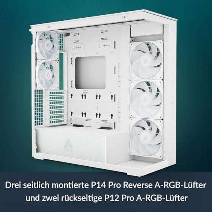 Produktbild Arctic Cooling PC-Gehäuse ACPCC00017A White, Unterstützte Mainboards (ATX)