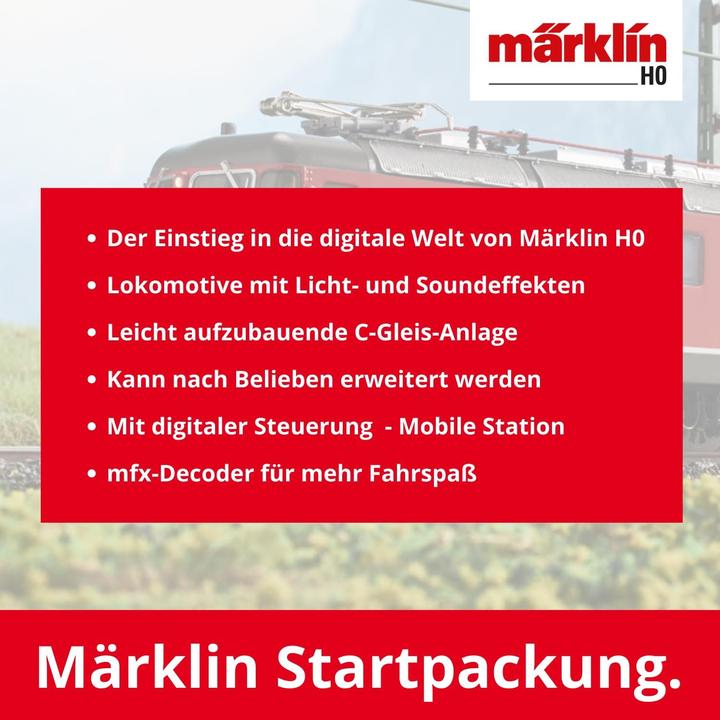 Actual product image Märklin Digital Starter Pack Swiss Freight Train with Re 620 (Track H0)