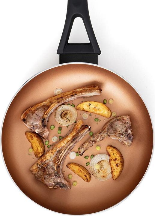 Image du produit Pyrex Poêle Action Aluminium gaufré Cuivre 24 cm (24 cm, Poêle à frire, Aluminium)