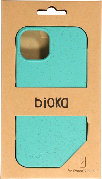 Actual product image Bioka Coque biodégradable et compostable Eco-Friendly Turquoise (Apple iPhone 14)