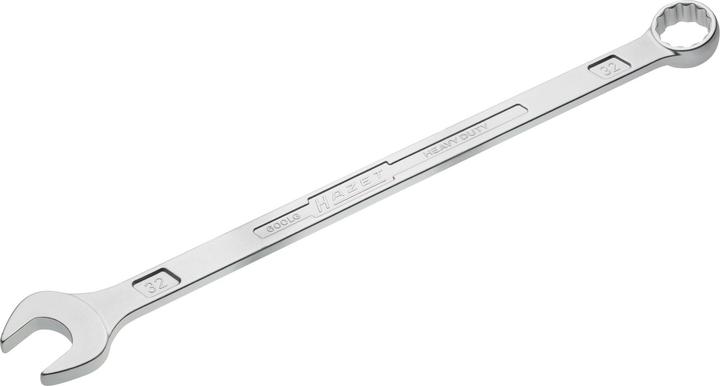 Actual product image HAZET Combination wrench ∙ extra long ∙ slim design 600LG-32 ∙ Outside 12-point traction profile ∙ … (32 mm)