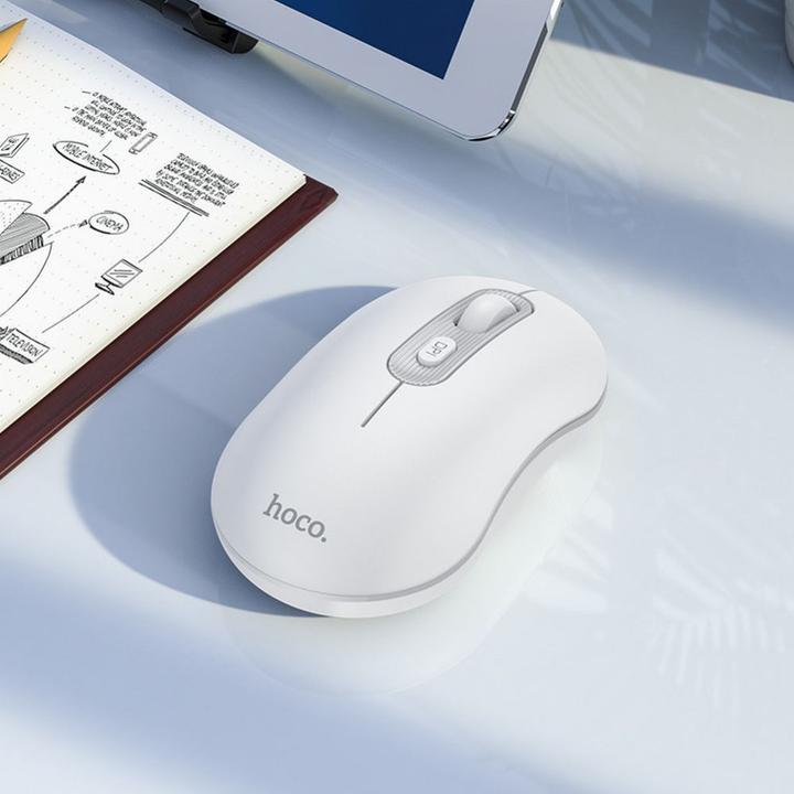 Produktbild Hoco - Wireless Mouse (GM21) - 2.4G, with Adjustable DPI (1000-1600) - White (Kabellos)