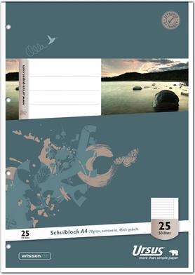 Produktbild Ursus Schulblock (A4, Liniert, Weicher Einband)