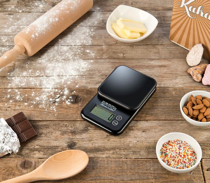 Image du produit Pearl Balance numérique compacte avec commande tactile pour la cuisine et le bureau, jusqu'à 3 kg