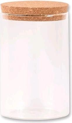 Productafbeelding Kesper Glazen voorraadpot met kurken deksel ø10x16 cm (0.80 l)