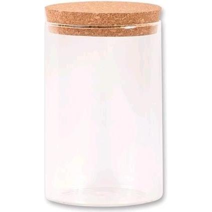 Kesper Vorratsdose Glas mit Korkdeckel ø10x16 cm, Vorratsbehälter, Transparent