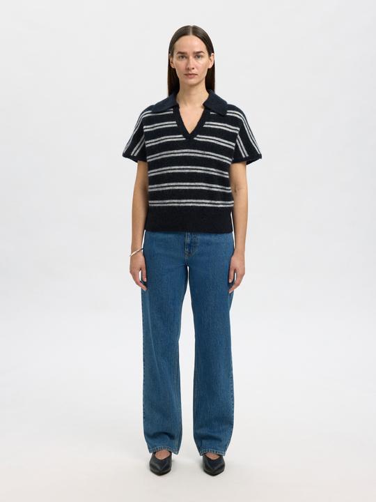 Image du produit Selected Femme Wollmix Polohemd aus Strick (XL)