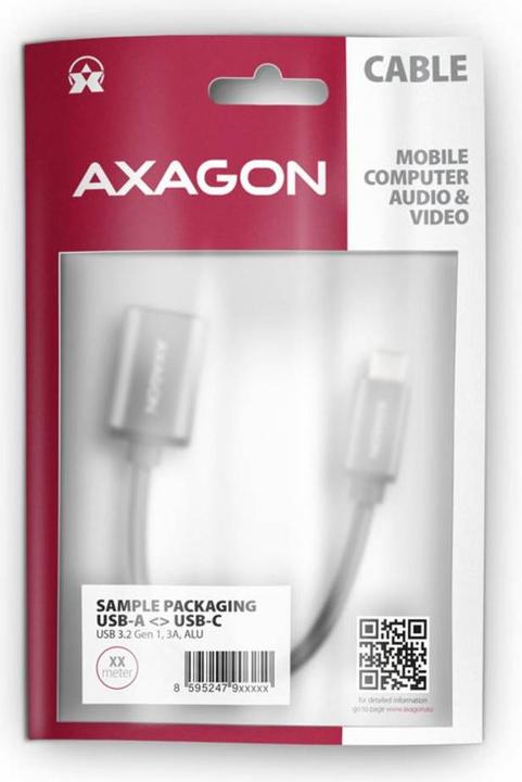 Productafbeelding Axagon USB type C - USB A (0.20 m, USB 3.2 Gen 1)