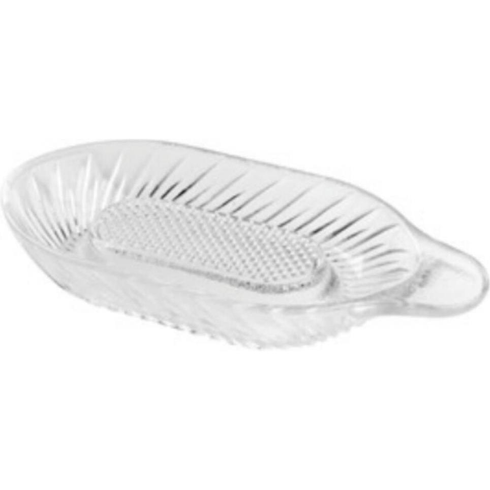 Borgonovo Apfelreibe Glas 20 cm, Küchenreibe, Transparent