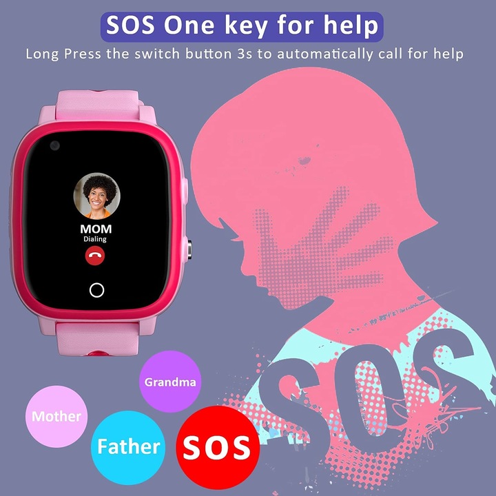 Produktbild Okyuk Smartwatch für Mädchen Jungen (4G)