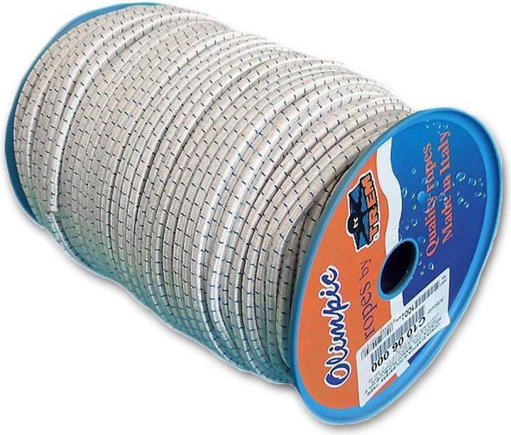 Immagine prodotto Novaliv Gummiseil 6mm Weiss/Blau Meterware