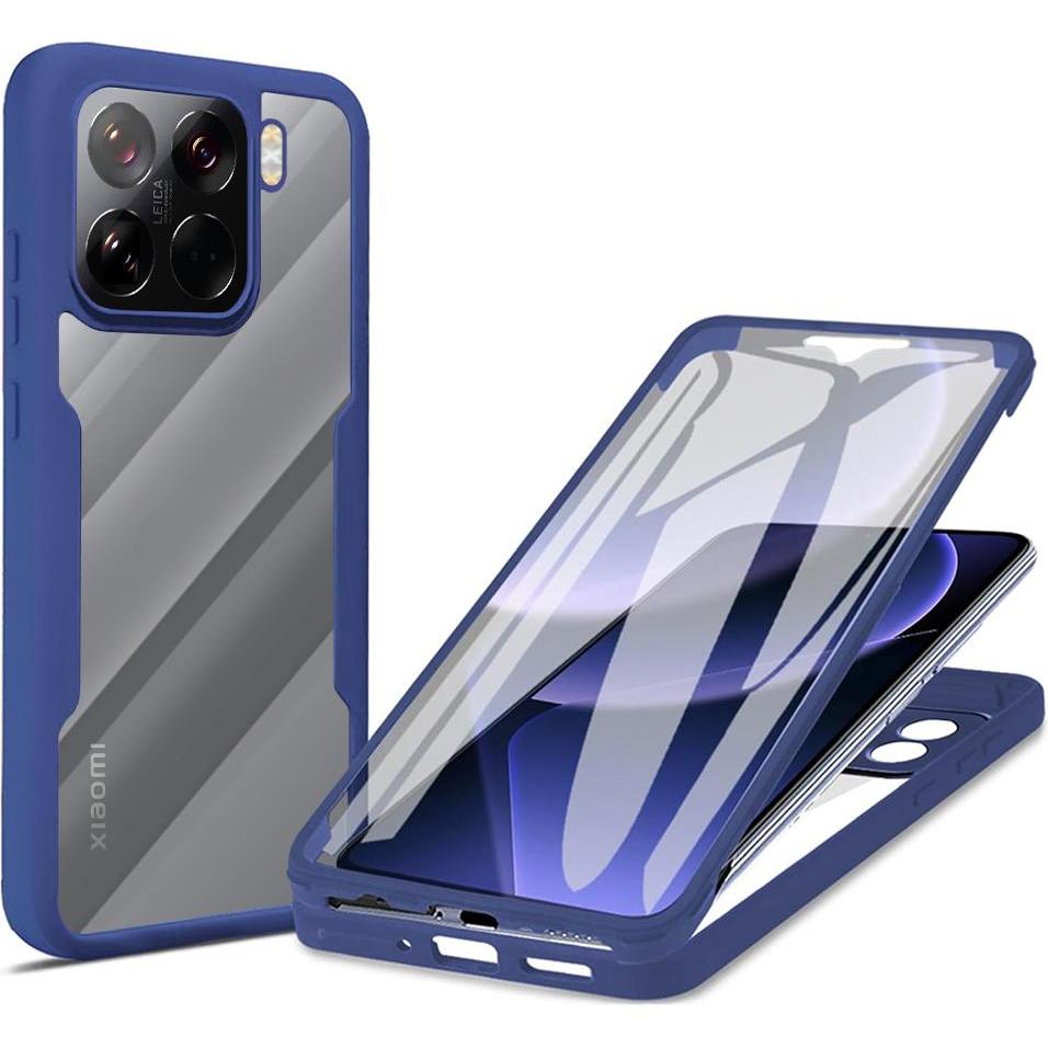 Techsuit - ColorVerse 360 Series + Screen Protector - Xiaomi 15 Pro - Blue (Xiaomi 15 Pro), Cover smartphone, Blu