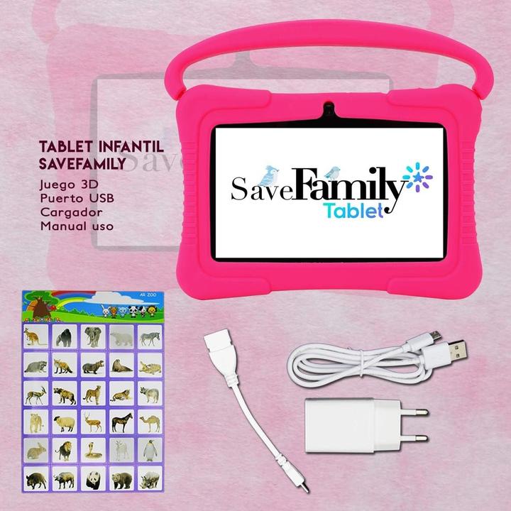 Produktbild Save Family Tab Kids 7 (Kinder Tablet) (nur WLAN, 7", 16 GB, Pink)