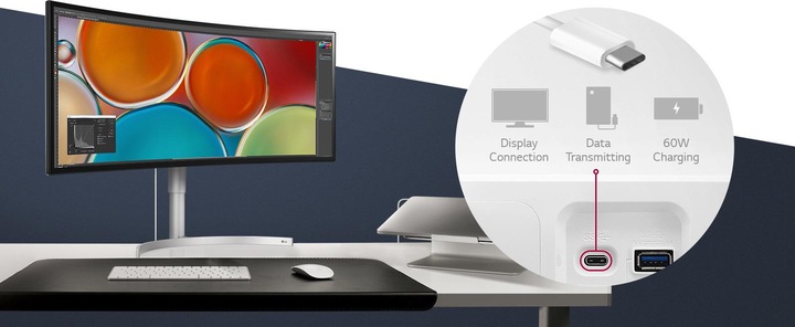 Produktbild LG 34WK95C-W (3440 x 1440 Pixel, 34")