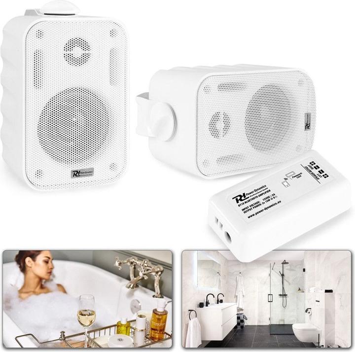 Actual product image Power Dynamics Outdoor speakers - Bluetooth sound system with 2 moisture -resistant surface -mounted speakers (3 (Active)
