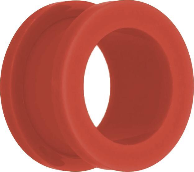 Actual product image Star Piercing Flesh Tunnel neon rot (without brass, Acrylic)