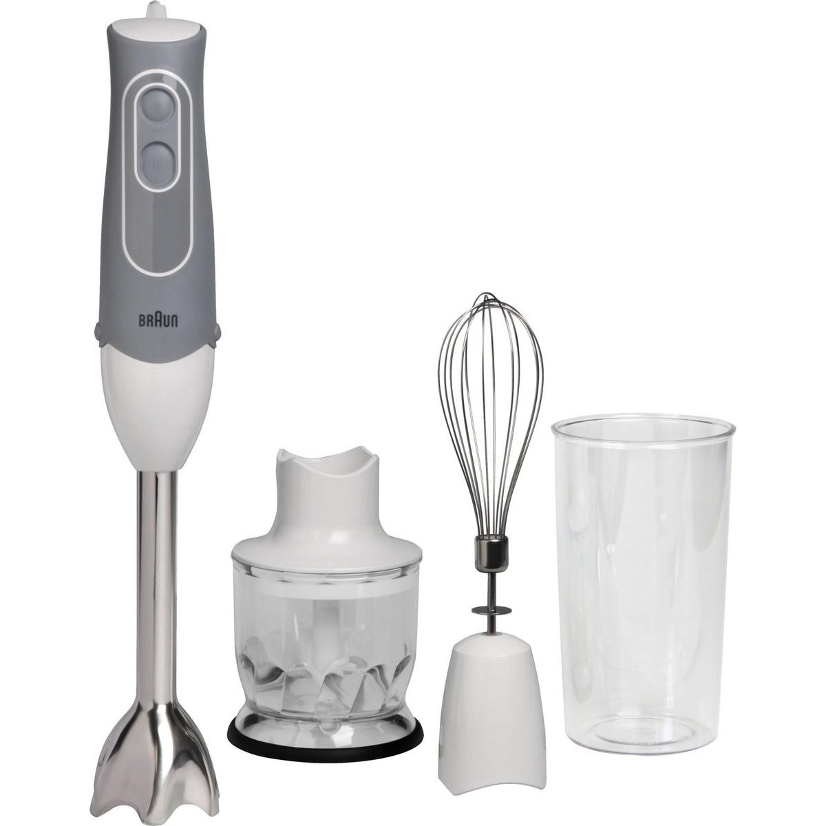 Braun Bianco/Grigio Mq 525 Multiquick, Frullatore A Immersione,