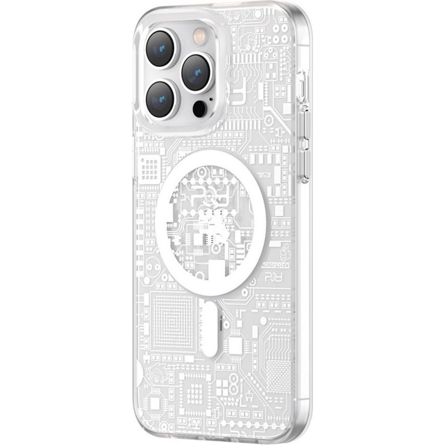 Kingxbar PQY Geek Series Magnethülle für iPhone 14 Pro MagSafe Silber (Apple iPhone 14 Pro), Smartphone Hülle, Silber