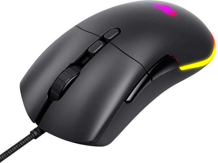 Actual product image Havit - Wired Gaming Mouse (MS954) - 800/1600/2400/3200/6400/12000 DPI, 1.6m, 5V - Black (Cable)