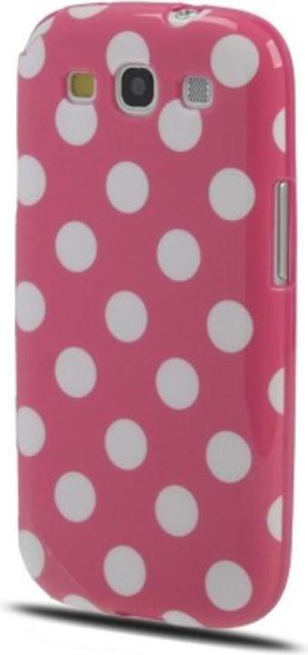 Actual product image König Design Protective cover TPU Case for mobile Samsung I9300 Galaxy S3 Pink / White (Samsung Galaxy S3, Samsung Galaxy S3 Neo)