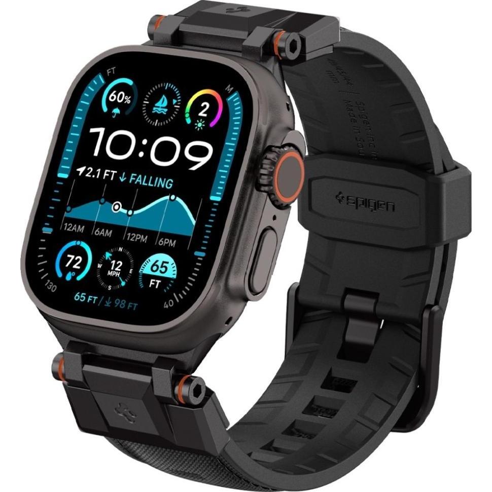 Spigen Nero Durapro Armor (44 Mm, 45 Mm, 46 Mm, 49 Mm, In Plastica, Nylon, Poliuretano Termoplastico (Tpu)), Cinturini Per Orologi,