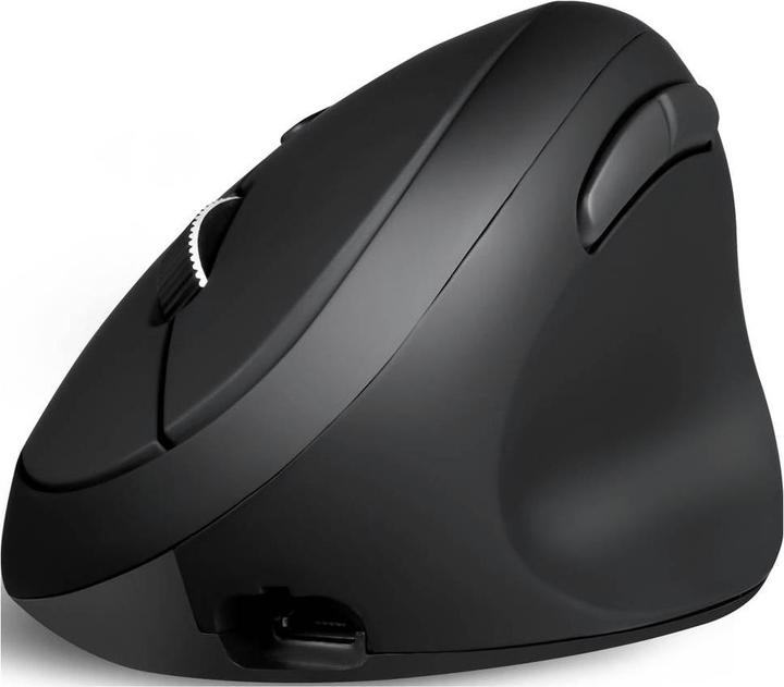 Actual product image Perixx PERIMICE-819, ergonomic vertical mouse, silent click, multi-device, black (Wireless)