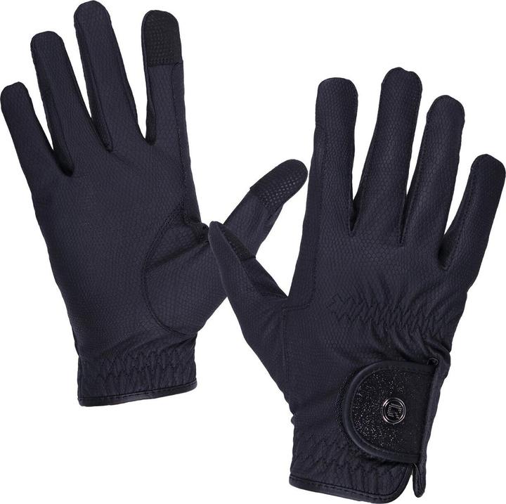 Qhp reithandschuhe glitz (XL)