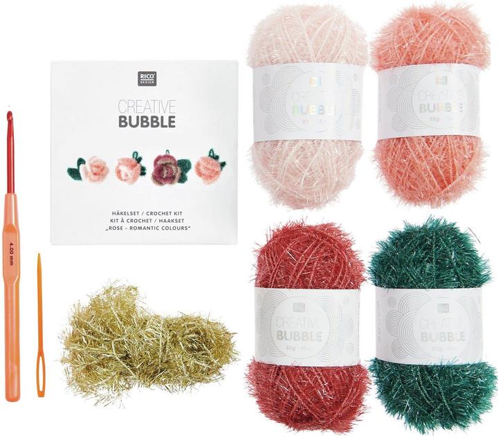 Actual product image Rico Design Häkelset Bubble 6-teilig, Rose