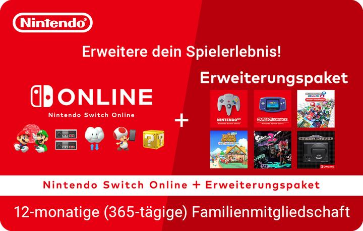 Nintendo Switch Online 12 months plus Expansion Pack (Family) Digital Code (12 Monate)