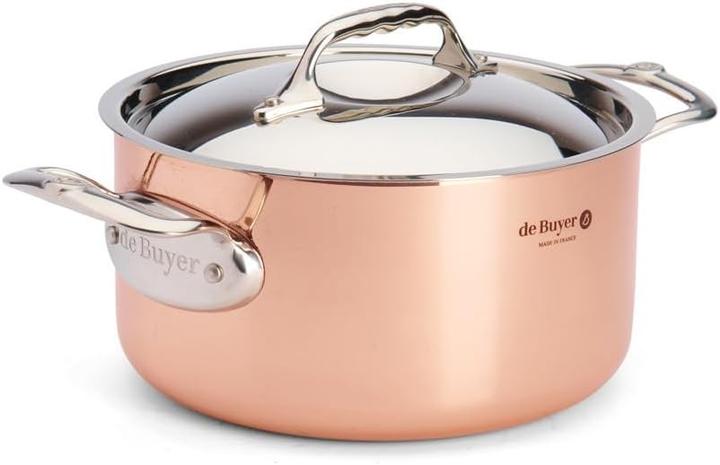 Produktbild de Buyer Inocuivre Kochtopf mit Deckel (Kochtopf, Kupfer, 20 x 10.50 cm)