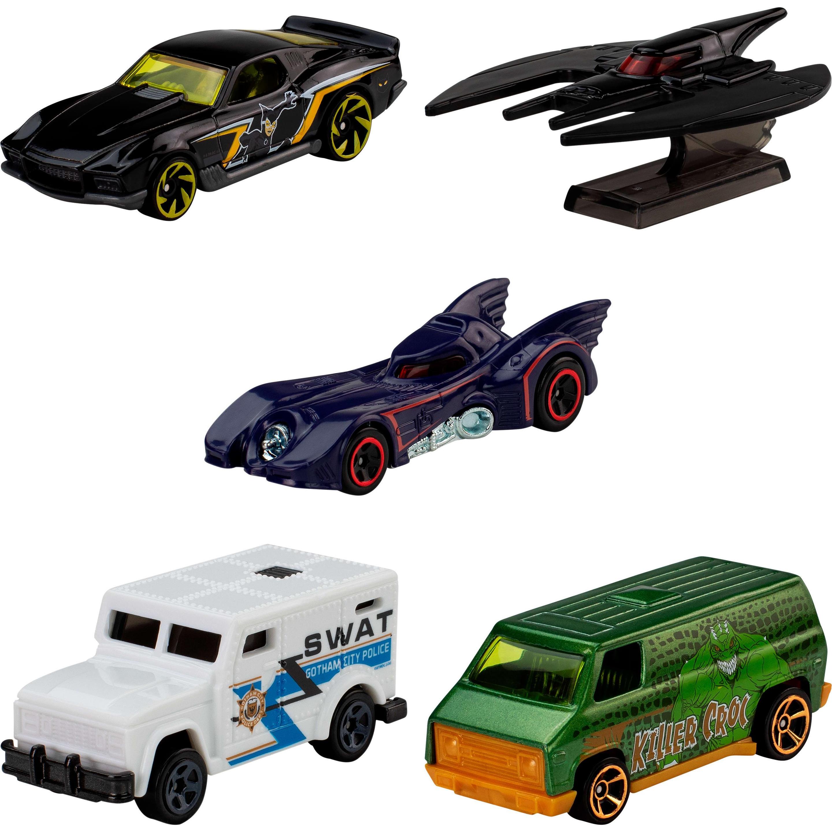 Mattel Hot Wheels Cars, 5-Pack of Die-Cast Toy Cars or Trucks in 1:64 Scale (Styles May Vary)