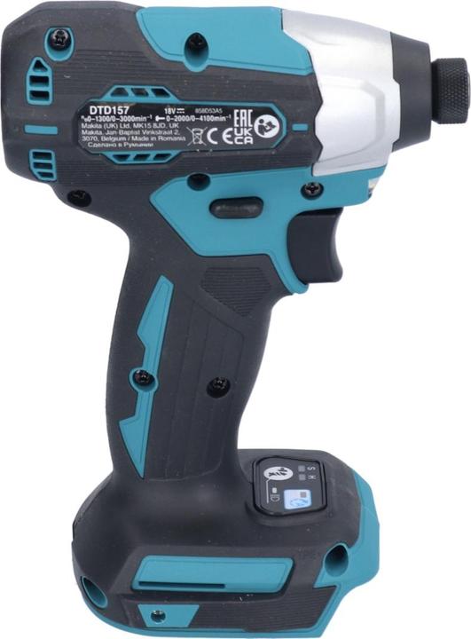 Produktbild Makita DTD 157 F1 Akku Schlagschrauber 18 V 140 Nm 1/4" Brushless + 1x Akku 3,0 Ah - ohne Ladegerät (Akkubetrieb)