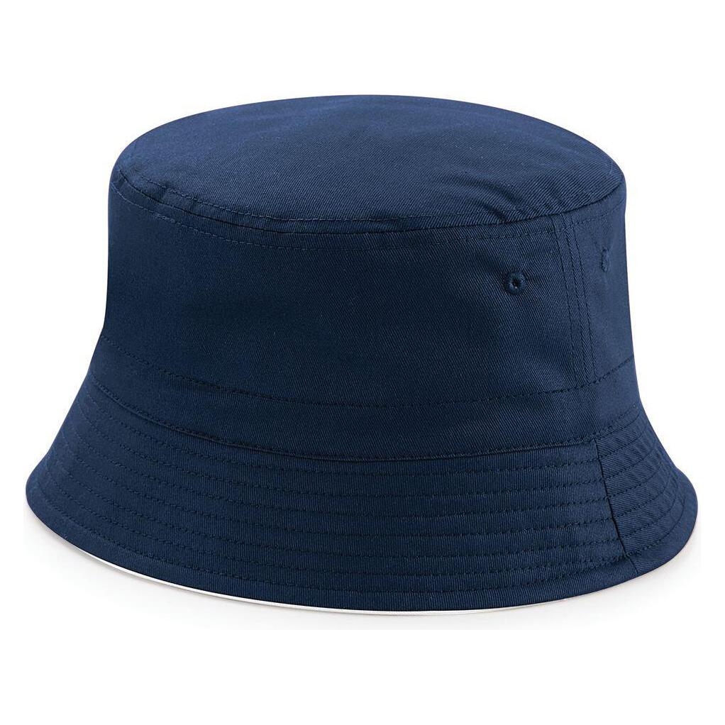 Beechfield, Unisex, Hut, Reversible Bucket Hat, Mehrfarbig, Weiss
