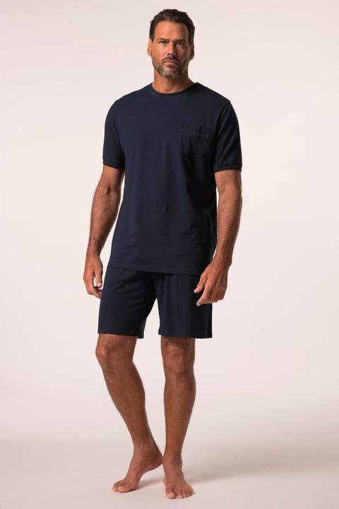 Produktbild JP1880 Schlafanzug, kurzer Zweiteiler, Melange-Jersey, T-Shirt, Shorts (8XL)