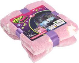 Actual product image Toi-Toys Glow N fun Glow in the Dark blanket unicorn, 130x150cm (130 x 150 cm)