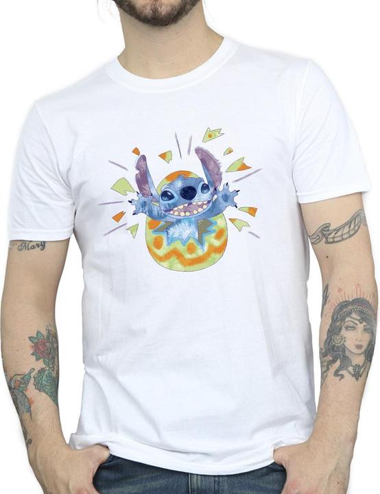 Immagine prodotto Disney Lilo & Stitch Cracking Egg Maglietta Uomo (S)