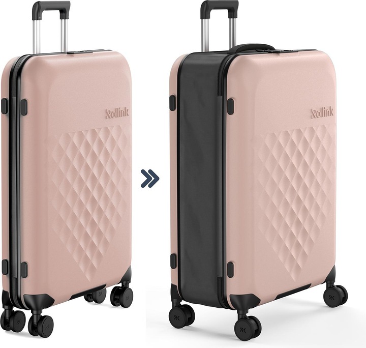Produktbild Rollink Harde koffer / Trolley / Reiskoffer - Vega 360 - 76 cm - Rose (105 l, L (90 - 115l))