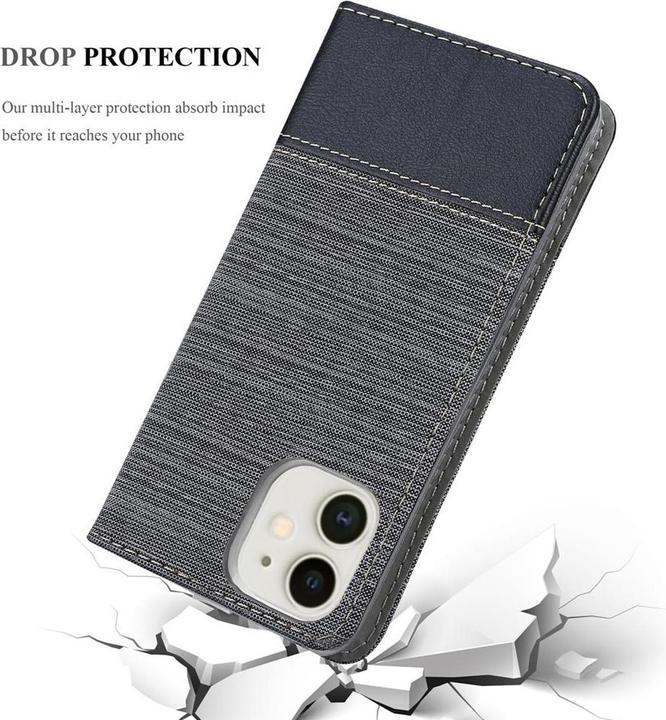 Actual product image Cadorabo Book Jeans Optics Cover (Apple iPhone 12 mini)