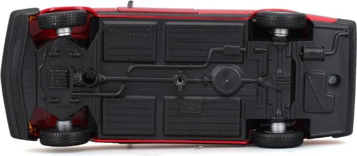 Actual product image Bburago Mercedes Benz 190E 1987 1/24 red