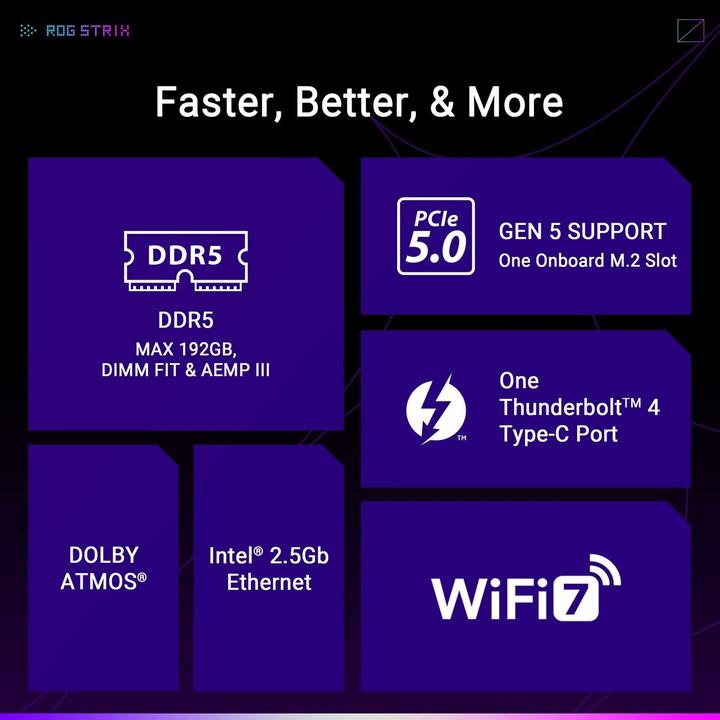 Immagine prodotto ASUS ROG STRIX B860-G GAMING WIFI (LGA 1851, Intel B860, mATX)