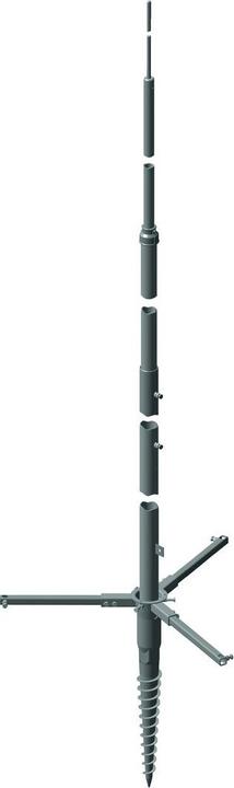 Actual product image Dehn TBM 11M SCFU STTZN AL Tele lightning protection mast ÃFL 11000mm St/tZn-Al with scraper