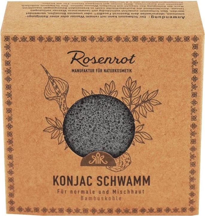 Image du produit Rosenrot Éponge Konjac - charbon de bambou