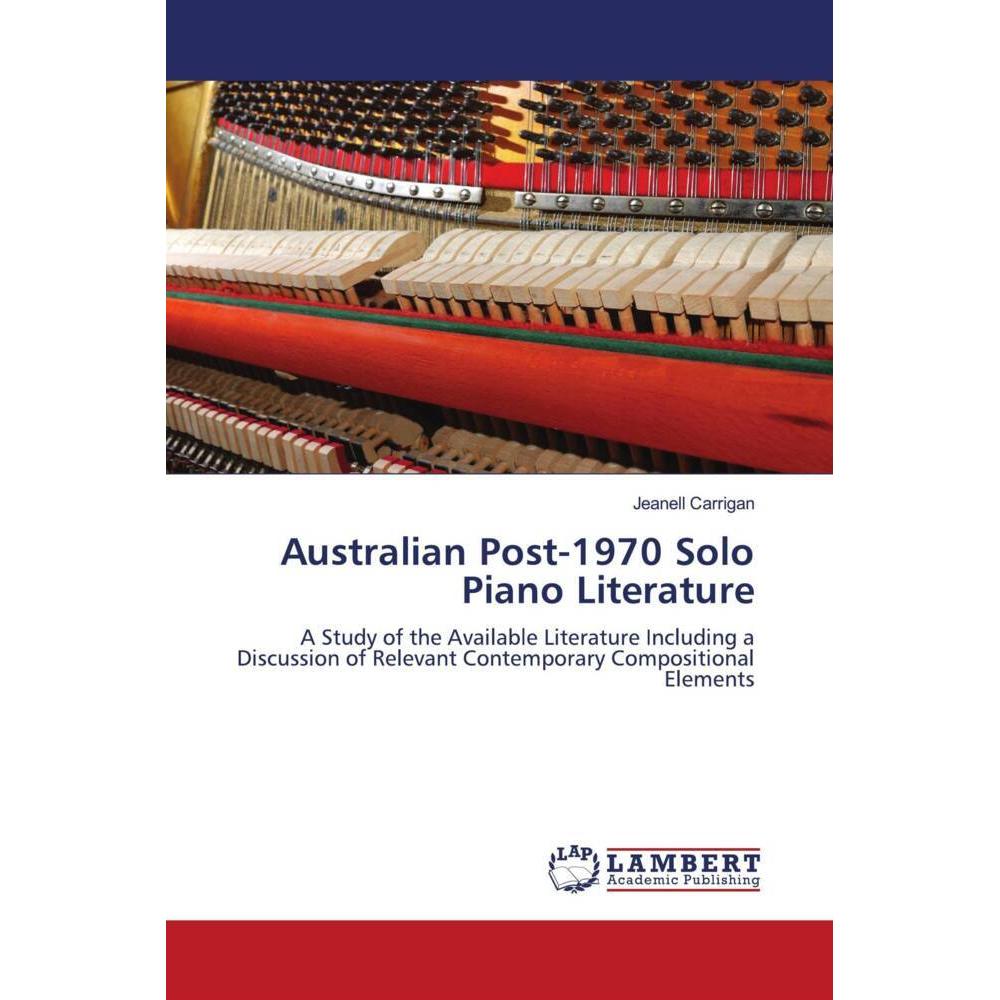 Australian Post-1970 Solo Piano Literature, Fachbücher