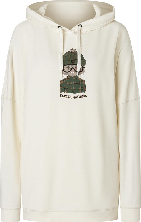 Actual product image Super Natural W Snow Cat Hoodie (S)