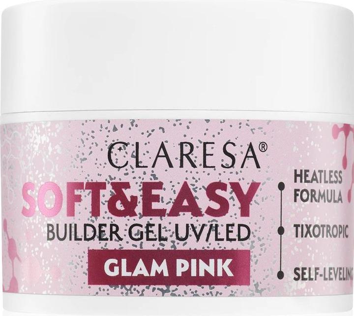 Image du produit Claresa Gel Builder Soft & Easy Glam Pink 45g (Soft & Easy Glam Rose)