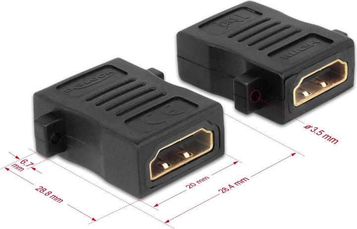 Productafbeelding Delock HDMI zu (HDMI, 2.90 cm)