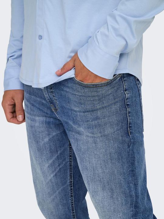 Actual product image Only & Sons ONSWEFT Mittlere Taille Normal geschnitten Jeans Slim Fit Jeans (W29/L32)