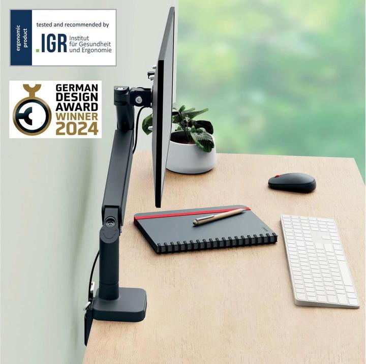 Produktbild Leitz Ergo Single Monitorarm (Tisch, 32", 9 kg)