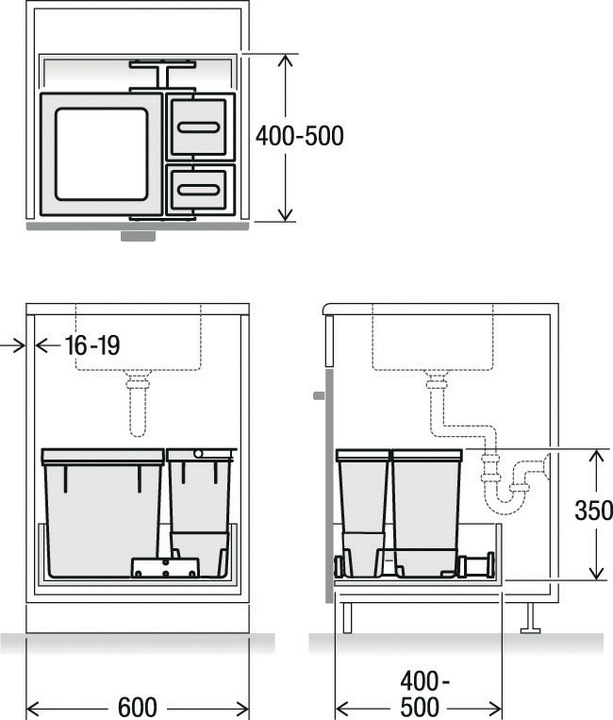 Produktbild Müllex Kehrichtbehälter X-LINE X60 (40 l)